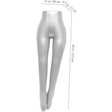 Inflatable with Clothing Leg Mannequin for Model Or Female to Display Easy Inflate and Leak-Proof PVC Material