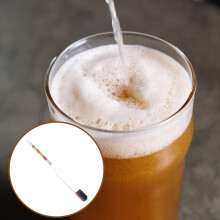 Hydromètre à vin, mesureur d'alcool en verre, facile à utiliser et léger.