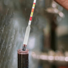 Hidrómetro de vino Medidor de alcohol Vaso Fácil de usar Ligero Medidor de vino