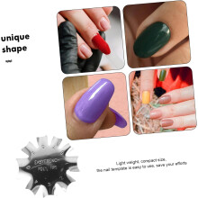 2 Stück French Manicure Schablonenwerkzeuge Nagelkunst Kantentrimmer Metallschablonen