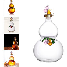 Glass Gourd Shaped Wine Bottle Gourd Wine Jug High Grade Glass Safe Without Burr Sealing