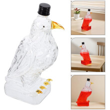 Bouteille en verre de 350 ml pour spiritueux, à la forme unique, offrant une prise en main agréable et une apparence élégante.