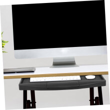 Ausziehbare Tastaturablage 52,5 x 23 cm, ergonomischer Schreibtisch-Organizer aus Aluminiumlegierung und PP im Schubladenstil