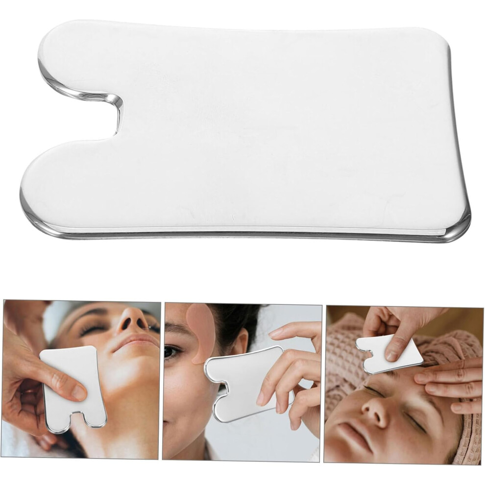 Hkhbjs Stainless Steel Scraping Board For Face Gua Sha Massage Tool Double Chin Reducer Face Scraper For Facial Massage