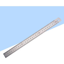 Aço inoxidável medição régua duplo lado alta dureza pendurado buraco para desenho de carpintaria