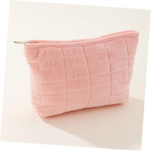 Trousse de toilette portable grande capacité, pochette de maquillage en peluche, organisateur de voyage pour femmes, usage dans la salle de bain