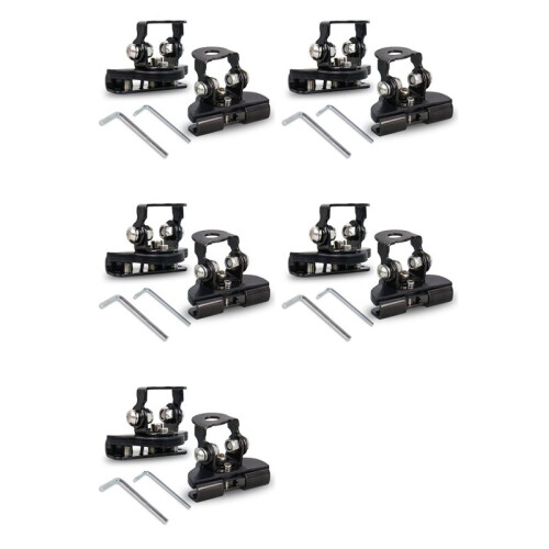 Universal LED Light Bar Mounting Brackets, Adjustable Hood Pillar Mounts, 10PCS