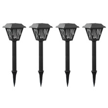 Lampada Antizanzare Solare Impermeabile per Esterni e Interni con Luce Bianca e UV per Patio, Giardino, Campeggio e Cortile.
