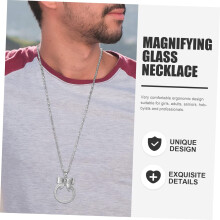 Collana in metallo Lente d'ingrandimento Maglione Lente d'ingrandimento Ciondolo