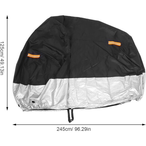 Αδιάβροχη θήκη μοτοσικλέτας από ύφασμα Oxford 210D XXL με ανακλαστικές ταινίες 1