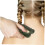 Χτένα μασάζ Jade Gua Sha με πέτρινη χτένα για σώμα και μαλλιά, φορητό εργαλείο μασάζ 5