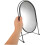 Oval Desktop Vanity Mirror with Stand Large Rotating Makeup Mirror 4