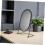 Oval Desktop Vanity Mirror with Stand Large Rotating Makeup Mirror 5