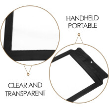 Ganzseitiges, ultradünnes PVC-Lesezeichen mit Lupe zum Lesen – transparentes Design