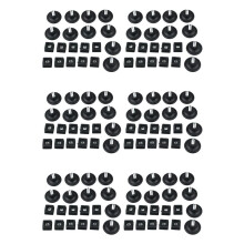 60 Ensembles de 45 mm de Diamètre de Base Réglable Pied de Nivellement 25 mm X 25 mm Kit D'Insertion de Tube Carré