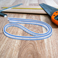 Regla curva flexible de 75 cm, herramienta multifuncional y flexible para sastrería y confección de patrones de costura.