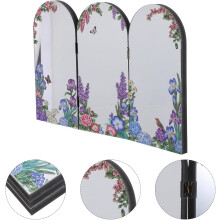 Biombo chino plegable para escritorio, panel acrílico 3D para mesa, adorno tradicional Feng Shui.