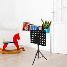 Portable Foldable Music Stand Made of Mild Steel and Abs, Lightweight Tabletop Music Sheet Stand