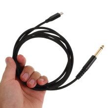 1 szt. Kabel audio USB typu C do nagrywania, kabel do gitary elektrycznej 6,35 mm, stabilny dźwięk
