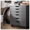 IKEA ALEX 6 Drawer Unit on Castors 67x66cm 3