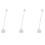 3X RJ11 6P4C Divisor de Telefono 1 Macho 2 Hembra - 1