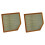 2X Billuftfilter 84848112 för 1