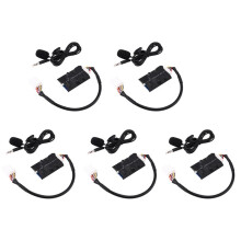 5X Autoradio-Audioadapter AUX-Kabel Microfoon Handsfree Muziekinterface Discbox voor Camry RAV4