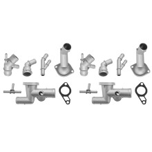 12 Stuks Aluminium Motor Koeling Koelvloeistof Slang Connector Supercharger Pijp voor MK4 GLI TT 1J0121087E