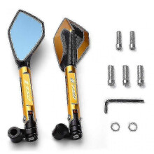 (Gold) clearance best)Brand-new Z750 For Kaw Z750s Z 750 2004 2005 2008 2010 Motorcycle Aluminum Bar Rear View Mirrors