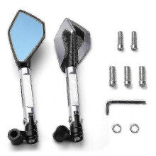 (Silver) clearance best)Brand-new Z750 For Kaw Z750s Z 750 2004 2005 2008 2010 Motorcycle Aluminum Bar Rear View Mirrors
