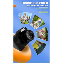 1080P HD Digital Camera for Kids Photography Portable 0.96-Inch Screen, 4x Optical Zoom Perfect Birthday Gift White