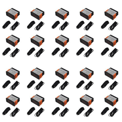 20X ETC-974  Temperature Controller Refrigerator Thermostat Regulator Thermoregulator Thermocouple NTC Dual Sensor
