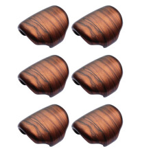 6X ABS Peach Wood Grain Gear Lever Shift Knob Cover Trim for CR-V CRV 2017-2020