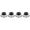 24X Push Button Quick Release Car Hood Bonnet  Pin Lock Bumper Clip Black 3
