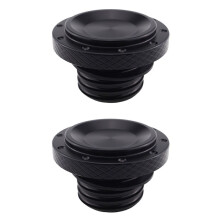 2X Fuel Gas Tank Cap Oil Fill Cover for Scrambler 1200 XC/XE Thruxton 1200 Street Twin Street Scrambler(Black)