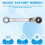 1/4 Double Ended Quick Socket Ratchet Wrench Rod Screwdriver Bit Tools Ratchet Handle Wrench 2