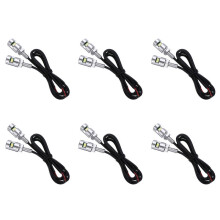 12X Chrome 5630 Motorrad Schraube Schrauben Lampe Auto Universal Kenn Zeichen Leuchte 12V
