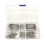 175Pc SPLIT PINS Cotter Fixings Set Assorted Sizes Zinc Plated Steel Hard Case 9