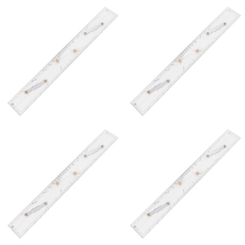 4X Marine Ruler Parallel Ruler Nautical Charts Parallel Ruler Mapping Points to Pull Parallel Ruler 600MM