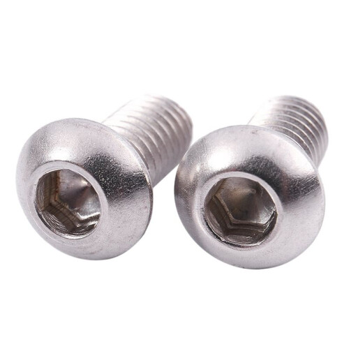 M6X12mm Stainless Steel Hex Socket Button  Screws 250 Pcs 2