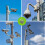 2Pcs Universal Wall Mounting Bracket with 6 Loops, Stainless Steel Vertical Pole Mount Adapter for CCTV Security Camera 4