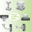 2Pcs Universal Wall Mounting Bracket with 6 Loops, Stainless Steel Vertical Pole Mount Adapter for CCTV Security Camera 5