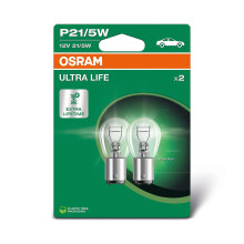 OSRAM ULTRA LIFE, P21/5W, Double Blister, (2 lamps)