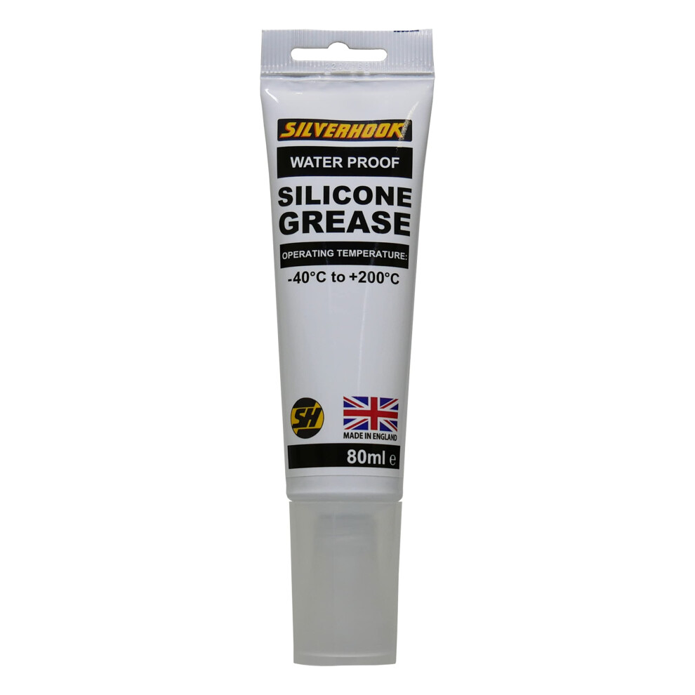Silverhook Silicone Grease Tube 80Ml Multi-Purpose Waterproof Dielectric 5005174615048