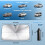 Car Windshield Sun Shade Umbrella,54" x 29" Foldable Windscreen Sun Shade 2