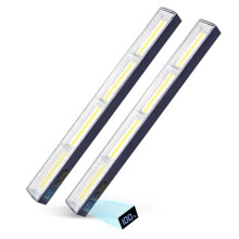 Magnetic Lights Rechargeable 2 Pack 4000 Lumens 7200mAh 40CM Work Light Bar, Inspection Lamp 216 LED Bulbs Waterproof, Portable Lighting with Hook, f