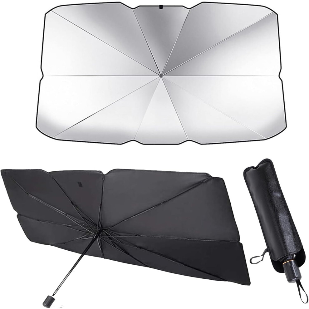 Foldable Car Windshield Sunshade Umbrella, Universal 360 Rotation Sun Protection & Heat Insulation, Uv Block For Most Vehicles 5006668905171
