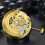 Gold Skeleton 2004 Movement Ordinary Pendulum Adjustment Radiation Pattern Fully Automatic Watch Movement 3