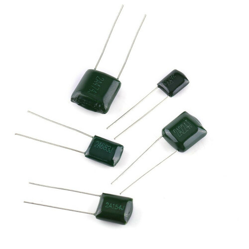 660Pcs 24 Values 100V 2A221-2A474 Polyester Film Capacitor Assortment Pack Kit 2