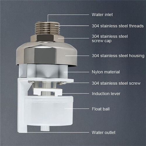 304 Stainless Steel Fully Automatic Water Level Control Float Valve, , Automatic Water Level Controller 2